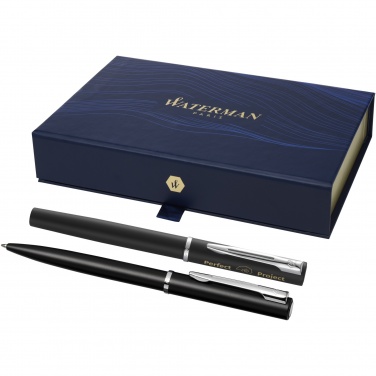 Logo trade advertising product photo of: Waterman Allure rollerball and ballpoint pen set 