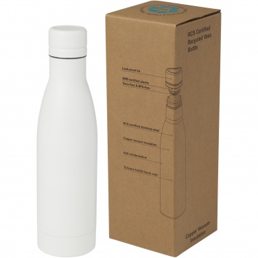 Logotrade promotional merchandise picture of: Vasa 500 ml RCS certified recycled stainless steel copper vacuum insulated bottle