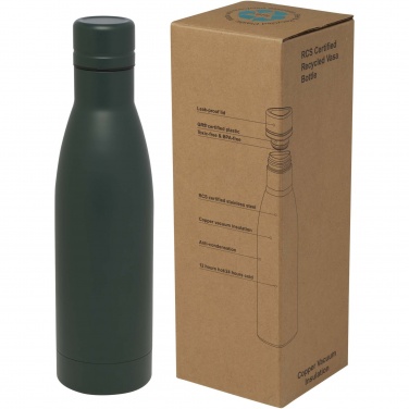 Logo trade promotional merchandise image of: Vasa 500 ml RCS certified recycled stainless steel copper vacuum insulated bottle