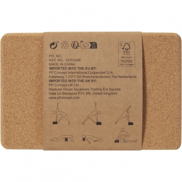 Logotrade corporate gifts photo of: Trikona cork yoga brick