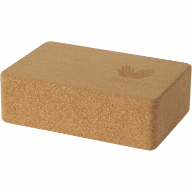 Logotrade promotional product picture of: Trikona cork yoga brick