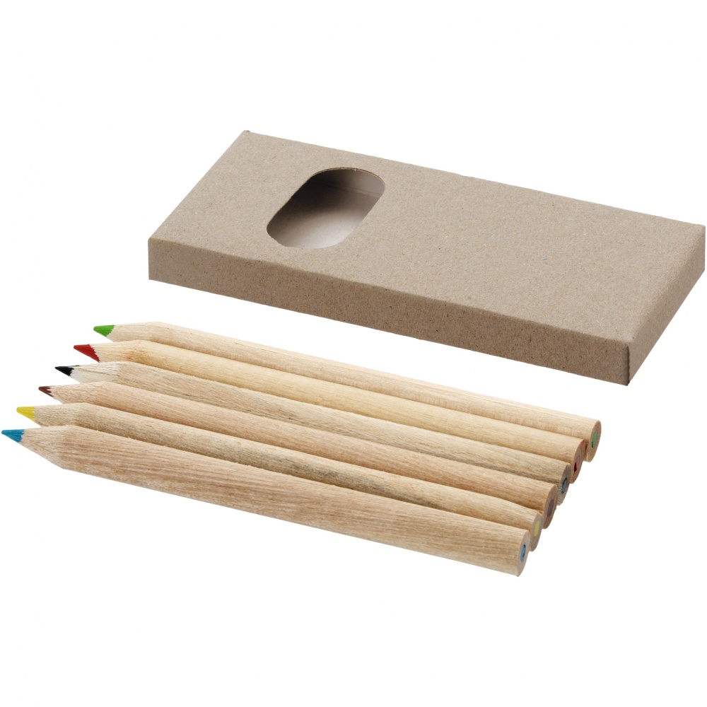 Logo trade advertising products picture of: Artemaa 6-piece pencil colouring set