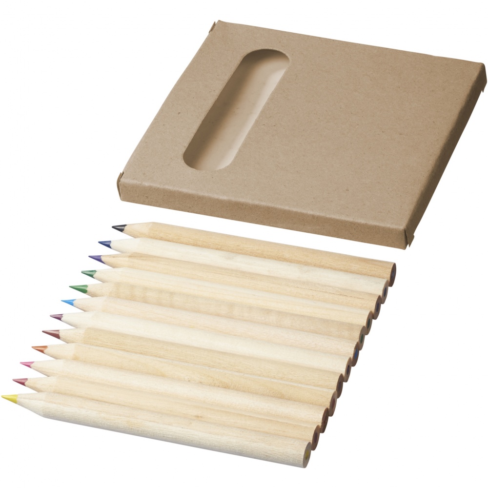 Logo trade promotional gift photo of: Artemaa 12-piece pencil colouring set