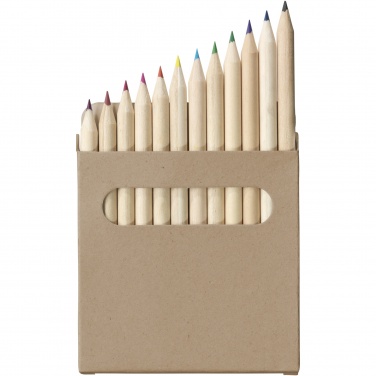 Logo trade promotional giveaways picture of: Artemaa 12-piece pencil colouring set