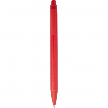 Logo trade advertising products image of: Chartik monochromatic recycled paper ballpoint pen with matte finish