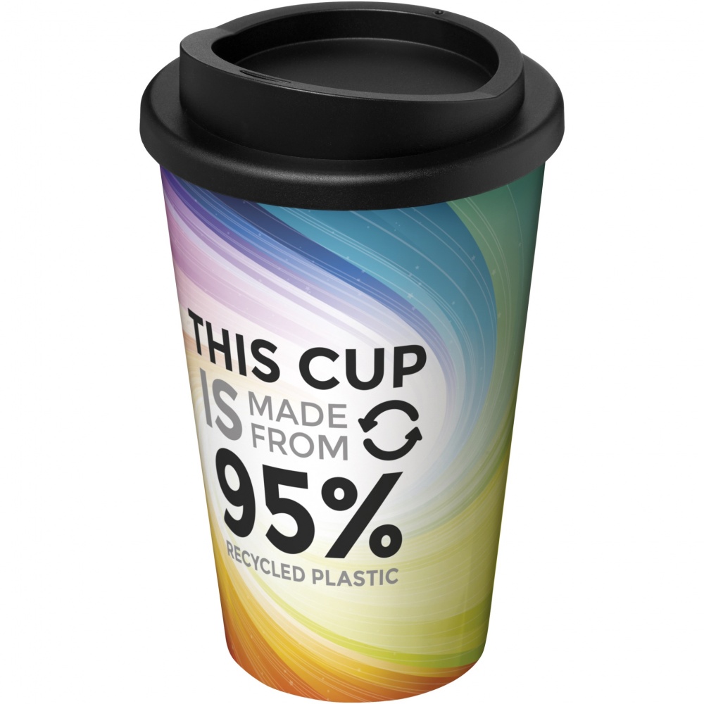 Logo trade promotional gifts image of: Brite-Americano® Recycled 350 ml insulated tumbler