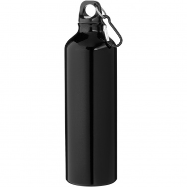 Logo trade promotional merchandise photo of: Oregon 770 ml RCS certified recycled aluminium water bottle with carabiner