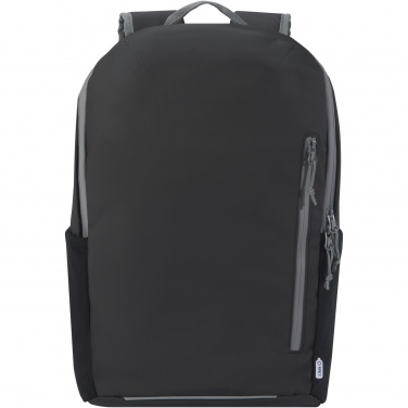 Logo trade promotional products image of: Aqua 15" GRS recycled water resistant laptop backpack 21L