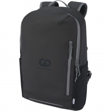 Logo trade business gifts image of: Aqua 15" GRS recycled water resistant laptop backpack 21L