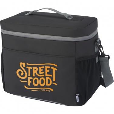 Logo trade corporate gifts image of: Aqua 20-can GRS recycled water resistant cooler bag 22L