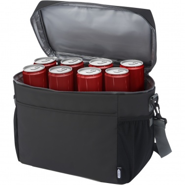 Logo trade business gifts image of: Aqua 20-can GRS recycled water resistant cooler bag 22L