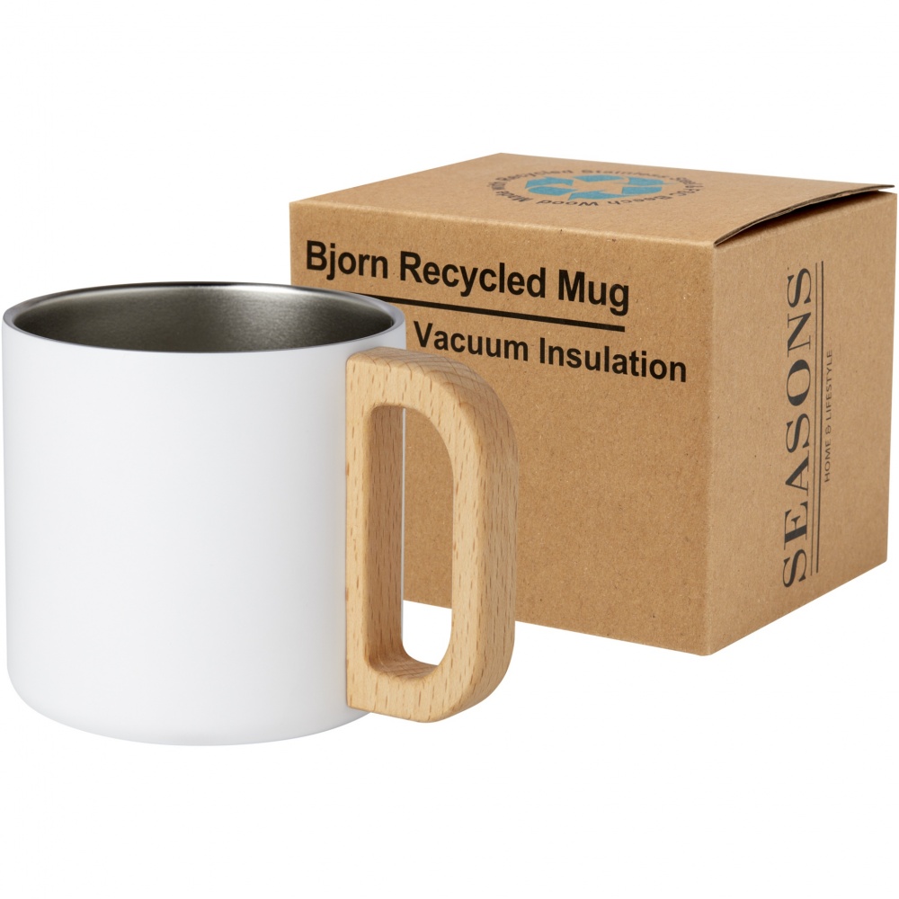 Logotrade corporate gift picture of: Bjorn 360 ml RCS certified recycled stainless steel mug with copper vacuum insulation