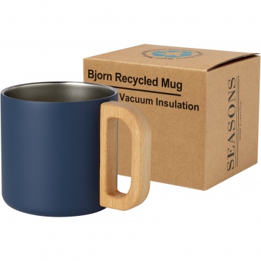 Logo trade promotional giveaways picture of: Bjorn 360 ml RCS certified recycled stainless steel mug with copper vacuum insulation