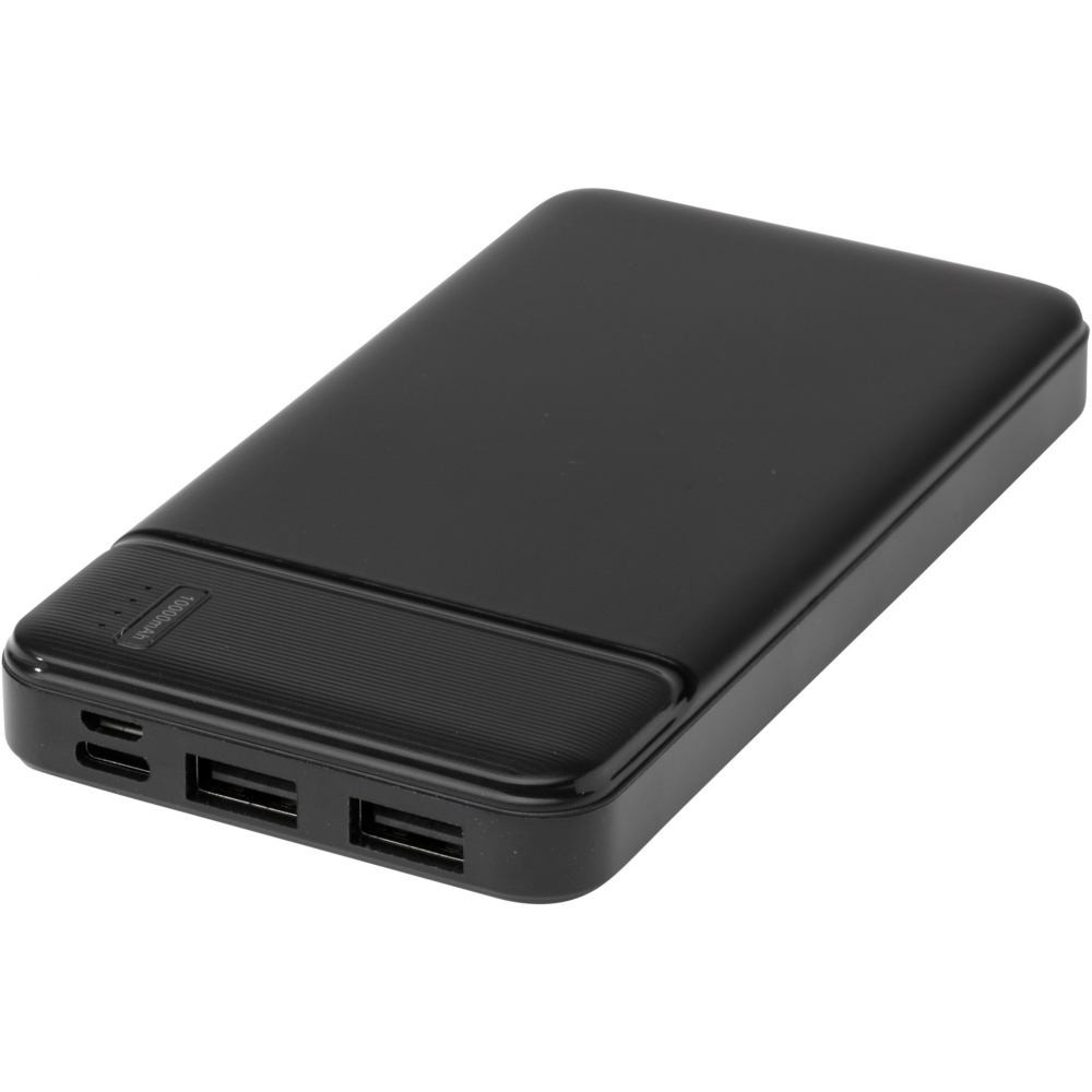 Logo trade promotional merchandise image of: Loop 10.000 mAh recycled plastic power bank 