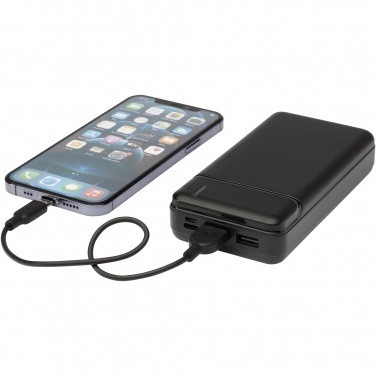 Logo trade advertising products image of: Loop 20.000 mAh recycled plastic power bank 