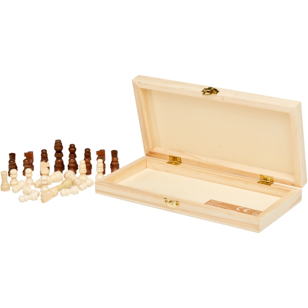 Logo trade advertising products image of: King wooden chess set