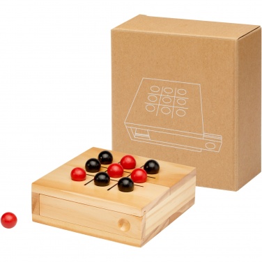 Logo trade promotional gift photo of: Strobus wooden tic-tac-toe game