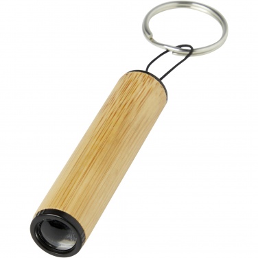 Logotrade promotional products photo of: Cane bamboo key ring with light