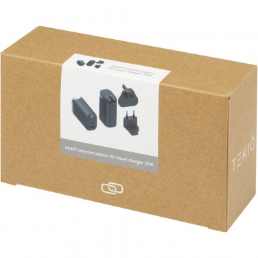 Logo trade promotional giveaway photo of: ADAPT 25W recycled plastic PD travel charger