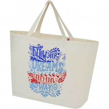 Logo trade promotional merchandise image of: Cannes 200 g/m2 recycled shopper tote bag 10L