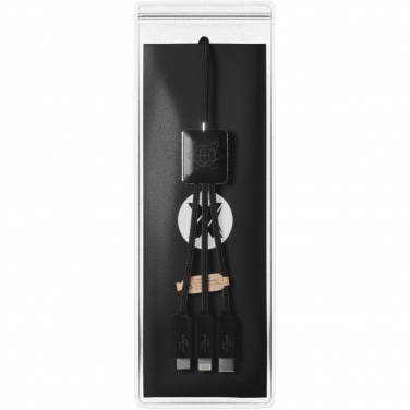 Logo trade promotional gift photo of: SCX.design C45 5-in-1 rPET charging cable with data transfer