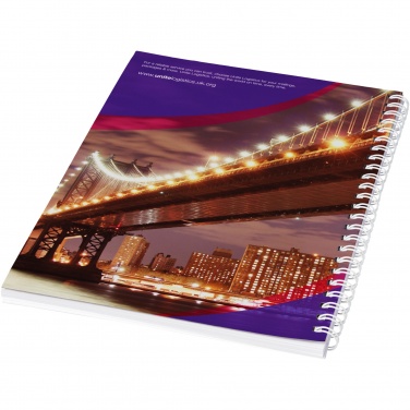 Logotrade promotional merchandise image of: Desk-Mate® A5 spiral notebook with printed back cover