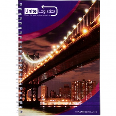 Logotrade promotional giveaways photo of: Desk-Mate® A4 spiral notebook with printed back cover