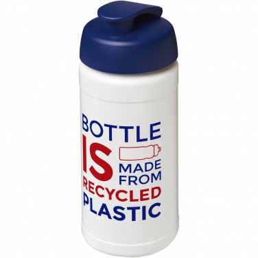 Logotrade promotional merchandise picture of: Baseline 500 ml recycled sport bottle with flip lid