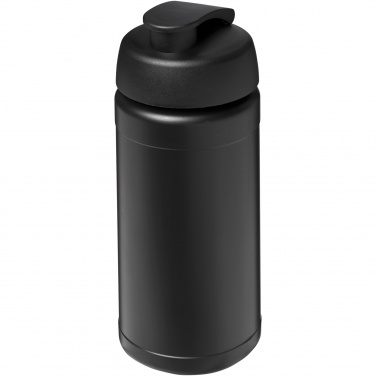 Logo trade advertising products picture of: Baseline 500 ml recycled sport bottle with flip lid