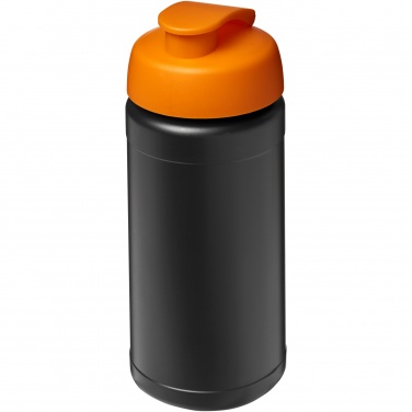 Logo trade promotional products picture of: Baseline 500 ml recycled sport bottle with flip lid