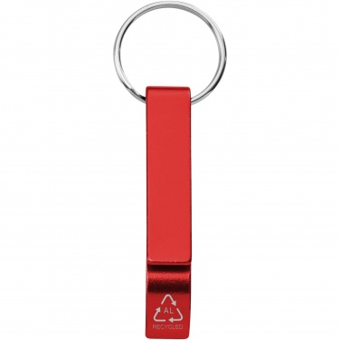 Logotrade promotional giveaway image of: Tao RCS recycled aluminium bottle and can opener with keychain 