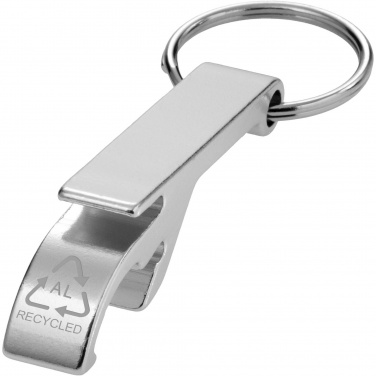 Logotrade promotional giveaway picture of: Tao RCS recycled aluminium bottle and can opener with keychain 