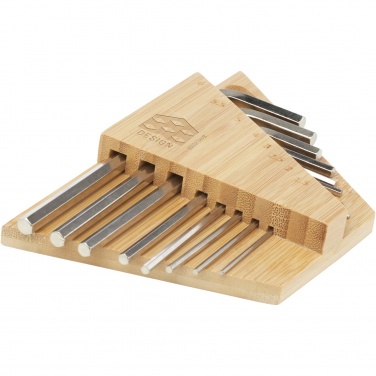 Logotrade promotional merchandise photo of: Allen bamboo hex key tool set