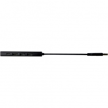Logo trade promotional merchandise photo of: Rise RCS recycled aluminium USB 2.0 hub