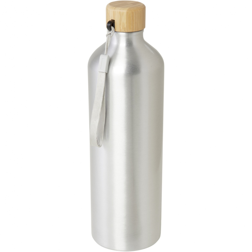 Logotrade promotional merchandise image of: Malpeza 1000 ml RCS certified recycled aluminium water bottle