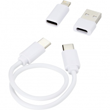 Logo trade promotional products image of: Whiz recycled plastic modular charging cable 