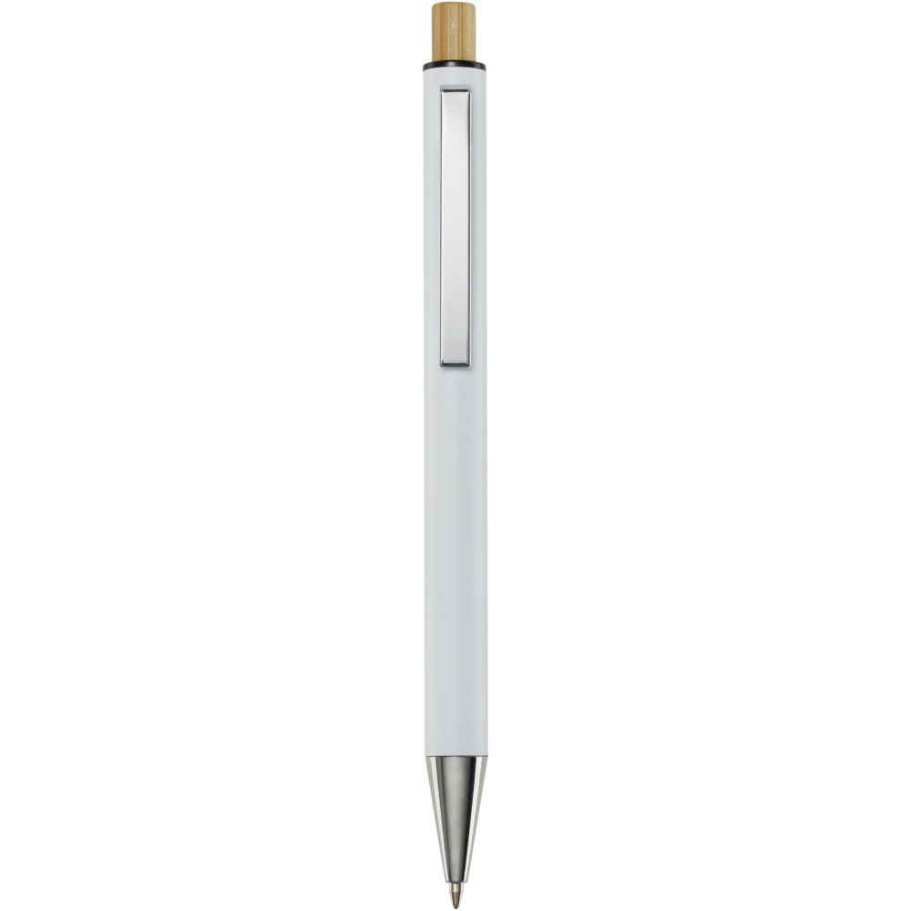 Logotrade advertising product picture of: Cyrus recycled aluminium ballpoint pen (blue ink)