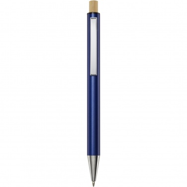 Logo trade business gift photo of: Cyrus recycled aluminium ballpoint pen (blue ink)