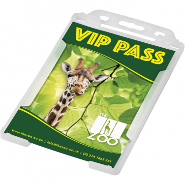 Logo trade corporate gifts image of: Pierre recycled plastic card holder 
