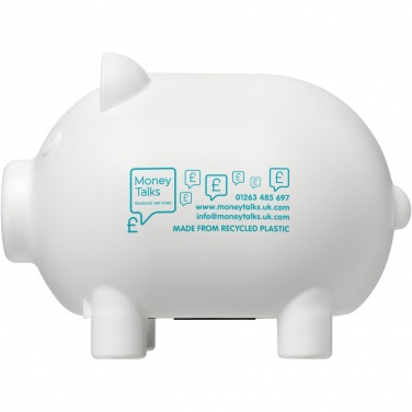 Logotrade business gift image of: Oink recycled plastic piggy bank