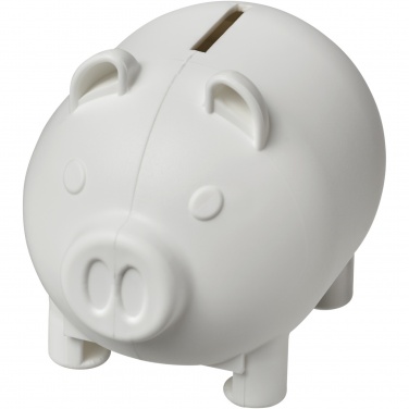 Logo trade promotional giveaway photo of: Oink recycled plastic piggy bank