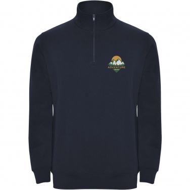 Logo trade corporate gifts image of: Aneto quarter zip sweater
