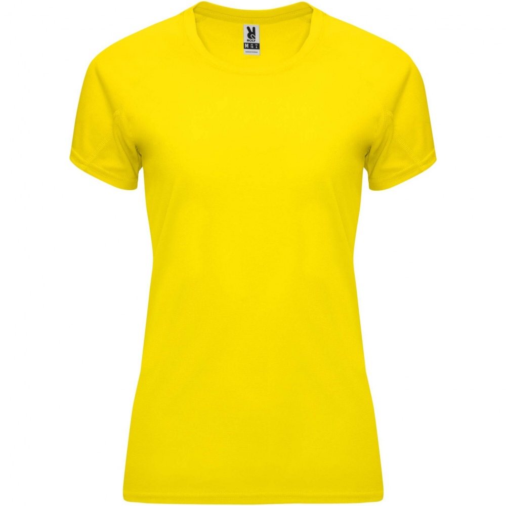 Logo trade promotional giveaways image of: Bahrain short sleeve women's sports t-shirt