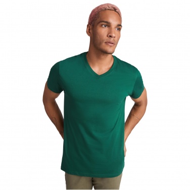 Logo trade business gifts image of: Samoyedo short sleeve men's v-neck t-shirt