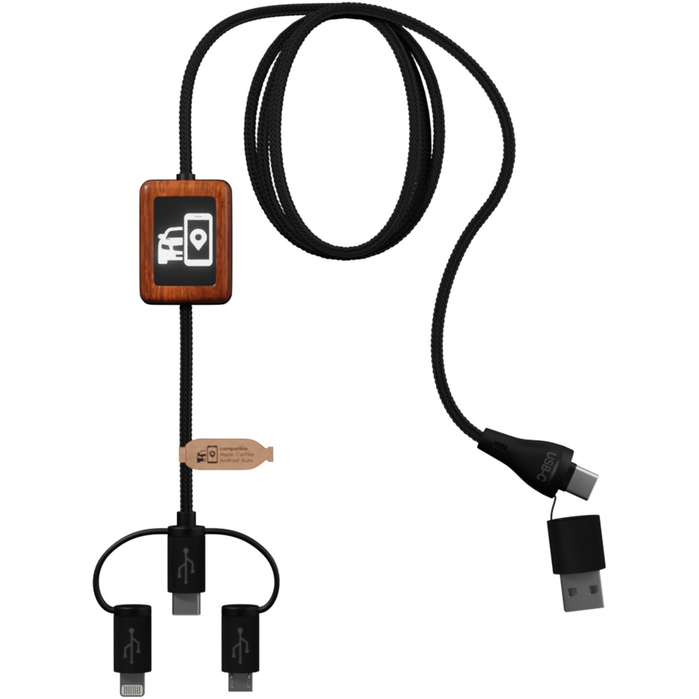Logotrade promotional item image of: SCX.design C46 5-in-1 CarPlay cable
