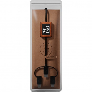 Logo trade business gifts image of: SCX.design C46 5-in-1 CarPlay cable