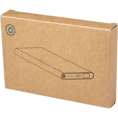 Logo trade advertising products picture of: Pep 4000 mAh Type-C recycled aluminium power bank 
