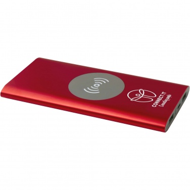 Logo trade promotional products picture of: Juice 8000 mAh Type-C recycled aluminium wireless power bank