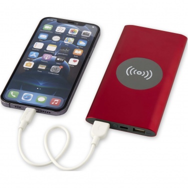 Logotrade promotional giveaways photo of: Juice 8000 mAh Type-C recycled aluminium wireless power bank