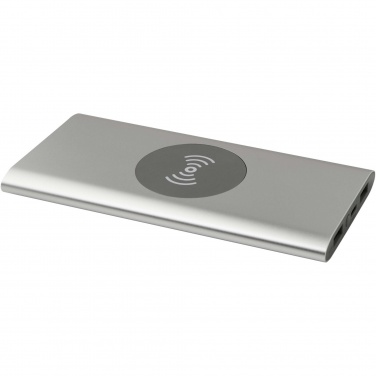 Logotrade advertising products photo of: Juice 8000 mAh Type-C recycled aluminium wireless power bank